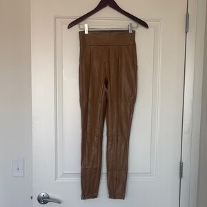 Abercrombie & Fitch Brown Faux Leather Leggings